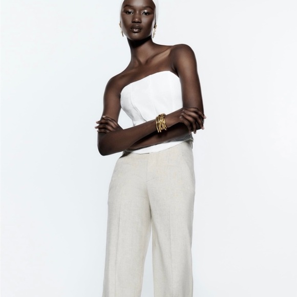 Zara embroidered corset top - Picture 3 of 11